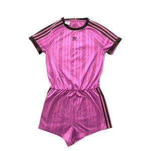Adidas Originals Jumpsuit Romper Active Purple Shorts Size Small